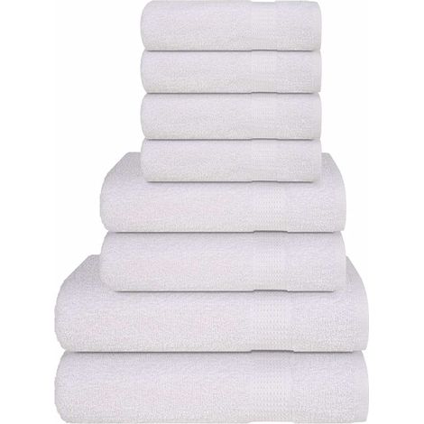 Set de serviettes 8 étages FROGN Weiß 360 g/m²