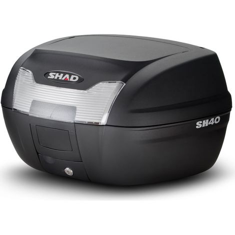 Top case moto Shad SH40 + plaque de montage (1/4)