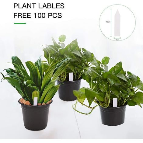 Pots de semis en plastique noir, 100 pièces (1/5)