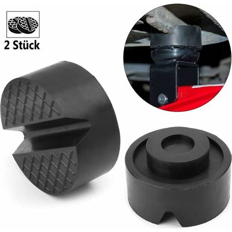 Criccaoutchouc Cric Hydraulique Auto Coussin Cric Tampon pour Hydraulique Auto Tampon Coussin Noir 65 x 29 mm 2 Pièces (1/5)