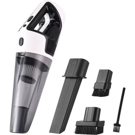 Aspirateur de voiture portable, aspirateur à main automatique sans fil 8000 Pa avec lumière LED, aspirateur puissant sans fil avec batterie grande capacité (1/4)