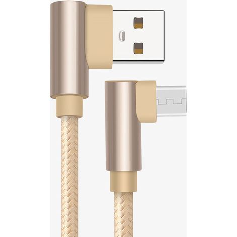 Câble de données coudé à double angle droit 90 degrés Type C Accessoires de charge pour téléphones portables (1/5)
