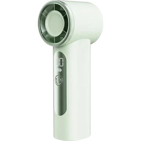 Mini ventilateur portable, rechargeable par USB, idéal pour le bureau, les activités de plein air, le camping, les trajets domicile-travail et autres occasions.(Vert clair) (1/5)