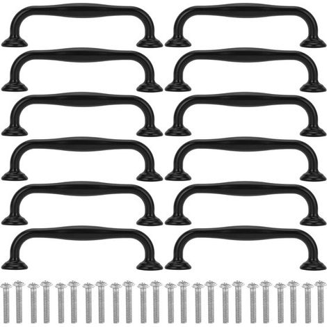 12 pezzi Maniglie moderne per mobili Maniglie per cassetti Maniglie per ante di mobili Maniglie ad arco per mobili per cucina e ca，12 pezzi，96 mm (1/5)