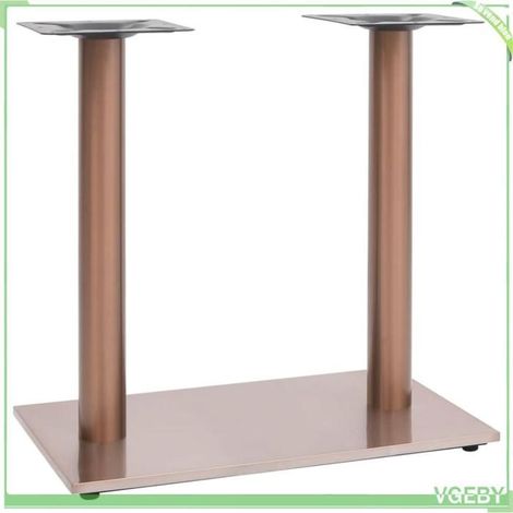 Pied de table de bistro - FAF7291712421297 - Laiton - Acier inoxydable - 70x40x72 cm (1/5)