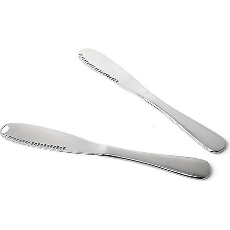 Set mit 1 Buttermesser, Edelstahl-Buttermesser zum Bestreichen von Marmelade beim Frühstück, multifunktionale Käsereibe, für C (1/5)