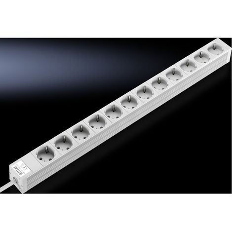 Rittal DK 7240.310 Steckdosenleiste 12-fach Aluminium 1 St.