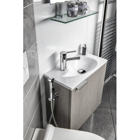 Ensemble de salle de bain LATUS IV 50,5, chêne argenté