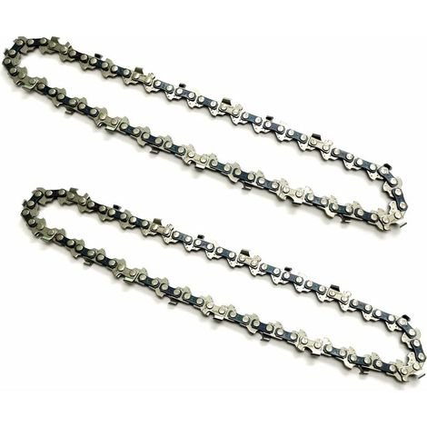 2 Stück 6-Zoll-Ketten für tragbare Mini-Kettensäge, wiederaufladbare Säge, Teilung 1/4 Zoll, Dicke 0,043 Zoll/1,1 mm, Kettennummer 37DL, effektive Schnittlänge 15 cm, zum Trimmen von Holzarbeiten FLIT (1/4)