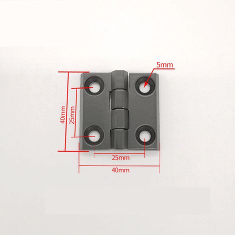 royaluxe- Lot de 4 Trous de Charnière Plats Pliants, Exterieur Charnière Inox, Charniere Porte Lourde (1/4)