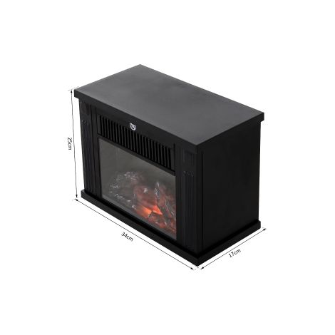 Cheminée électrique murale avec effet flammes réaliste et design moderne pour salon et salle à manger (1/5)