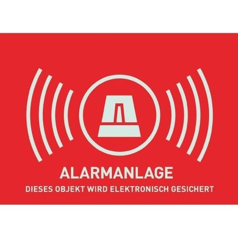 AUTOCOLLANT SYSTÈME D'ALARME ABUS AU1322