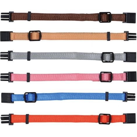 6 colliers M-L 22 à 35 cm x10 mm pour chiot couleurs différentes - Trixie