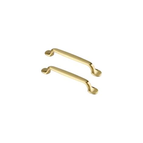 Set di 4 maniglie per mobili da cucina, maniglie per ante di armadi, colore oro, interasse fori 96 mm - Crezuo
