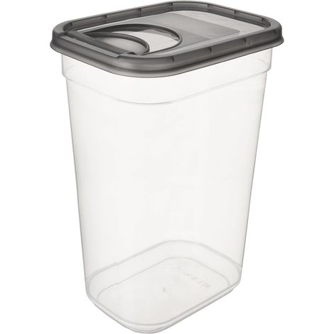 Contenitore per prodotti sfusi con dispenser, grigio, 3,2 l (1/5)