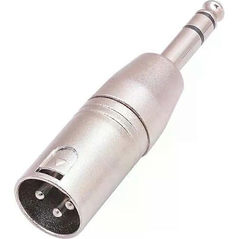 6,35-mm-TRS-Stecker auf XLR-Stecker Adapter, symmetrischer Koppler, 635 mm, für Soundkarten – JXLGV (1/4)