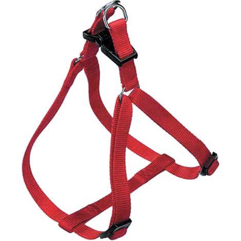 pettorina per cani Easy P large rossa guinzaglio rosso per cane (1/2)