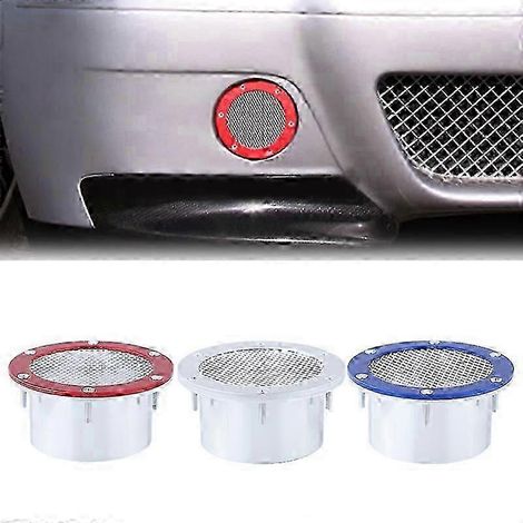 Rejilla de ventilación universal para entrada de aire de coche, cubierta de rejilla de ventilación para parachoques, conducto de entrada de aire frío, filtro de aluminio, accesorios para coche KBSilve