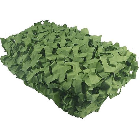 Filet de camouflage vert, militaire, pare-soleil, pour terrasse, pergola, jardin, chasse, camping, personnalisable, 2 x 2 m (1/5)
