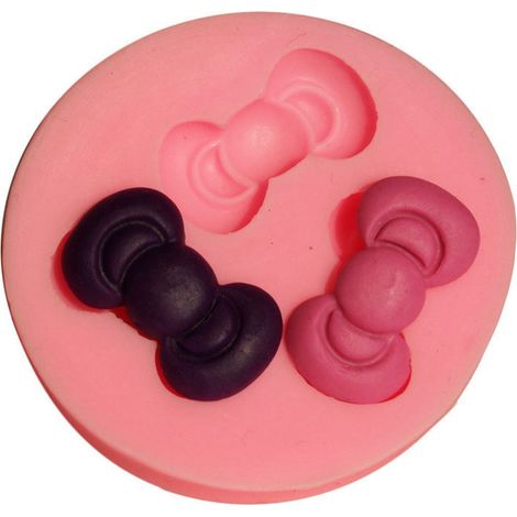 Moule à savon nœud papillon, moule à fondant, moule à biscuits, outil de pâtisserie DIY en silicone 50-271 (1/2)