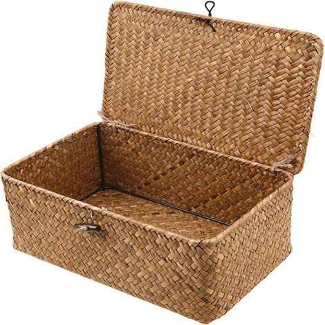 Aufbewahrungskorb aus Rattan, großer Aufbewahrungskorb (1/5)