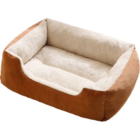 - Bord Surélevé Pour Soutien Tête Et Cou - Fond Antidérapant Respirant - Tissu Daim Agneau Intérieur Et Peluche Courte Extérieure - Lavable En Machine - 1 Pièce