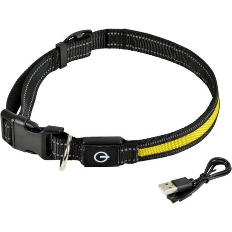 Collier Lumineux Pour Chien "LED" 45cm Jaune (1/5)