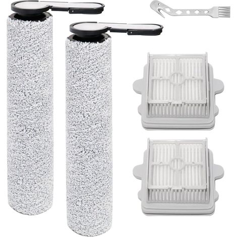 Brosse rotative + filtres Pièces de rechange pour Roborock F25 RT / F25 / F25 ACE / F25 LT / F25 ALT/F25 GT/F25 XT/F25 ACE Combo/F25 Combo accessoires aspirateur,2 Brosses à rouleau+2 filtres Hepa (1/5)
