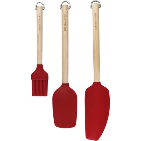 KitchenAid 3-Piece Birchwood Baking Set Red (1/5)