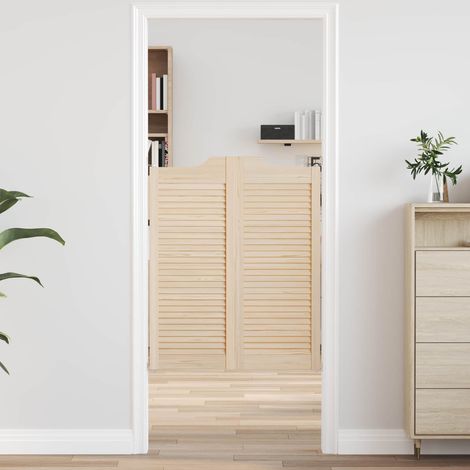 vidaXL  Swing Doors  Natural 100 x 40 cm Solid Pine Wood