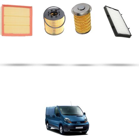 Kit tagliando 4 filtri compatibile con Renault Trafic II 2.5 dci 99kw dal 2002 (1/5)