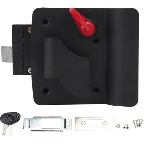 Loquet de porte mécanique à palette, remplacement du loquet de verrouillage de porte d'entrée pour caravanes et remorques à sellette (1/5)
