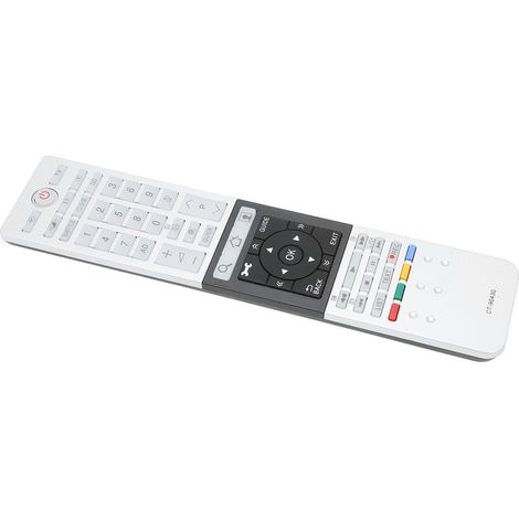 Mando a distancia de repuesto compatible con los modelos Toshiba CT 90430, CT 90429, CT 90427, CT 90428, CT 90444 4K y otros televisores UHD. (1/5)