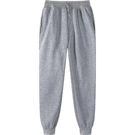Herrenhosen, Jogginghosen, Hip-Hop-Hosen, Leggings, gepolsterte Freizeithosen-M-Gray