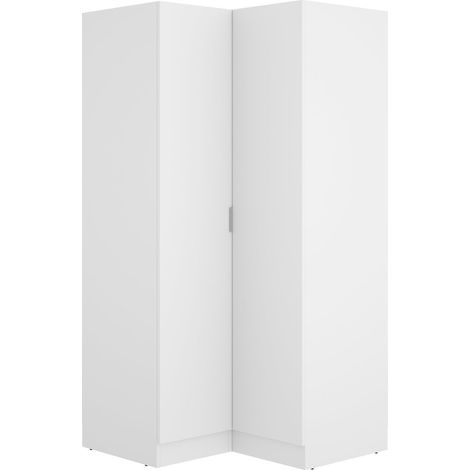 Armario de Rincón de 2 puertas Blanco 184x91x93 cm - ESSEN