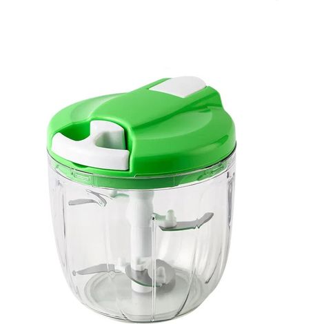 Hachoir manuel multifonction, hachoir à légumes, hachoir à légumes portable, hachoir à ail et oignons, parfait pour la cuisine (900 ml) (1/5)