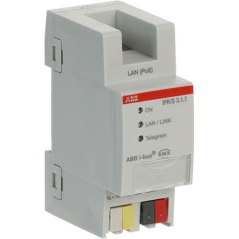 Router IP ABB ipr/s 3.1.1 PoE montaggio guida DIN (1/3)