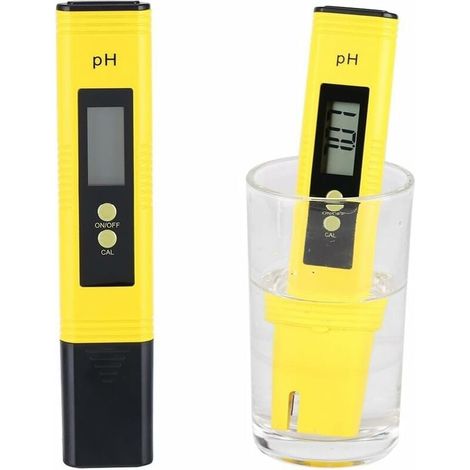 pH-mètre, testeur de qualité de l'eau, testeur de pH professionnel avec écran LCD pour piscines, aquariums, plantes et eau potable. (1/5)
