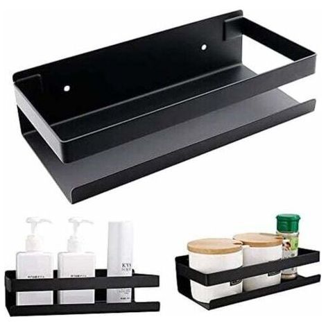 Stainless Steel Bathroom Bracket, Shower Bracket, 20cm, Drilling and Installation Are Required-Black-Fei Yu (1/4)