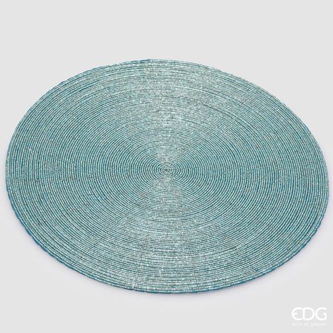 EDG Sottopiatto Perle Rotondo Turchese D 36 cm