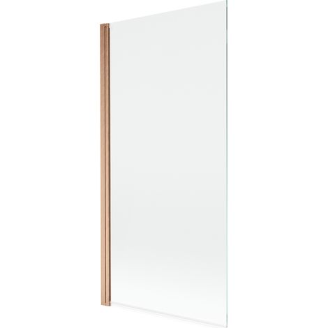 Mexen – Paroi de baignoire 1 volet 90 x 150 cm – Verre trempé transparent – Finition cuivre brossé – Mobile/Pivotant – Réglage largeur – 8A90900016500 - MIST 90 X (1/4)