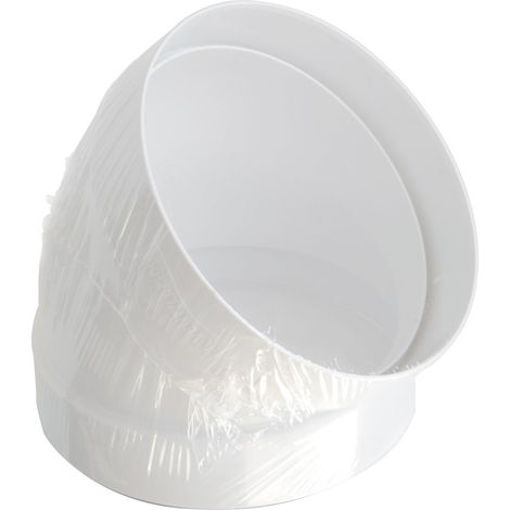 La ventilation ccr10045b courbe 45 F/F en ABS pour aeration canalisee, diametre 100 mm (1/3)