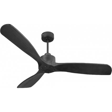 Modulo Slim de Klassfan - Ventilateur de plafond et destratificateur moteur DC basalte et bois noir 30 à 60 m²