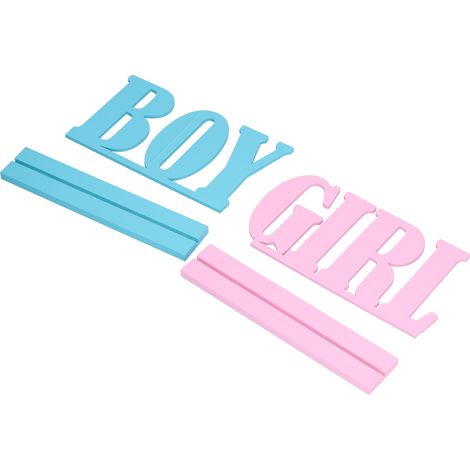 Holzdekorationen für die 100-Tage-Feier des Babys, handgefertigte Ornamente für Babypartys oder Gender-Reveal-Partys (Ref: JM00906) (1/5)