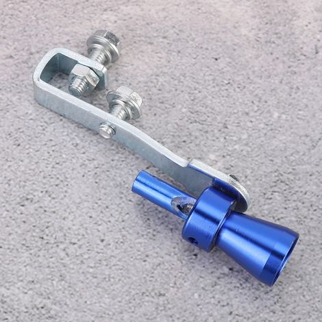 Sifflet de turbo de voiture, pot d'échappement, silencieux, sifflet bleu (1/5)