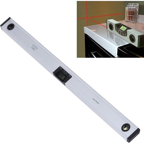 SHSIWI Hochpräzisions-Winkelmesser aus Aluminiumlegierung mit starkem Magneten und elektronischer Digitalanzeige, 1000 mm Wasserwaage (1/5)