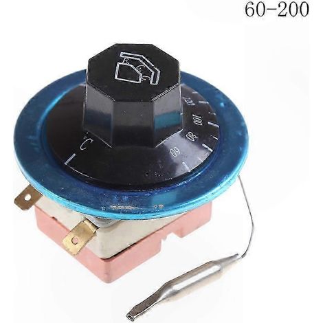 Thermostat céramique pour four et chauffe-eau, 220V CA 16A, plage de température réglable, bouton rotatif, pièce de rechange universelle (1/5)