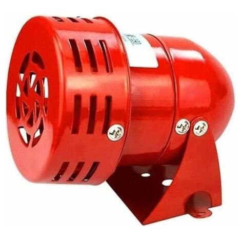 Sirène alarme 220V puissante sirène extérieure alarme 120dB rouge moteur fil Sirne métal corne industrie bateau alarme (1/4)