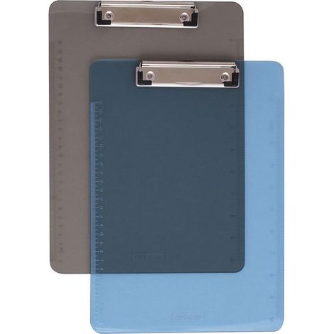 Pannello in PVC formato A4 con clip in plastica, trasparente