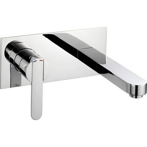 Francis Pegler Strata Wall Mounted Basin Mixer Tap Chrome Inc Click Waste